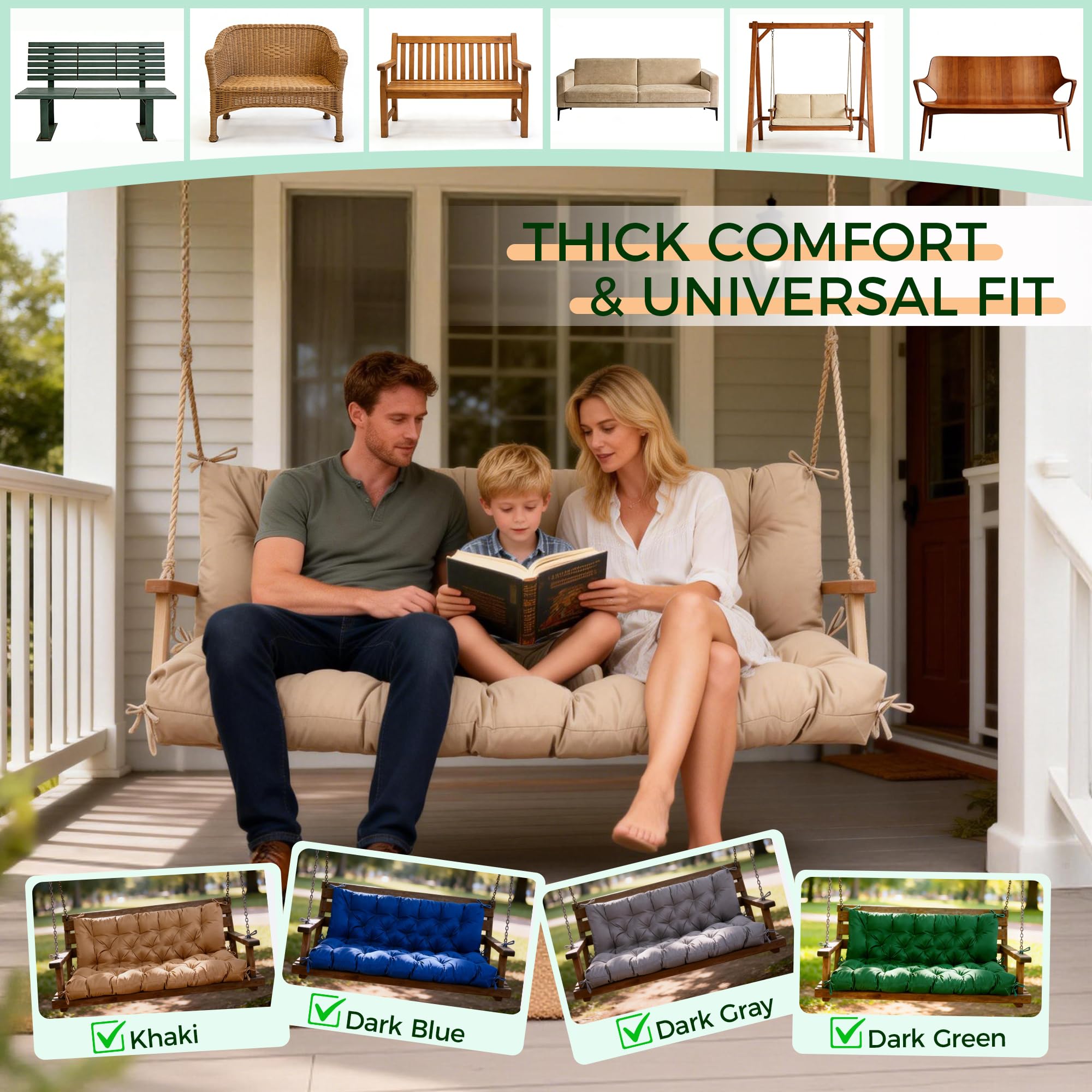 Indoor-outdoor versatility of WQlittuK cushions for patios and balconies