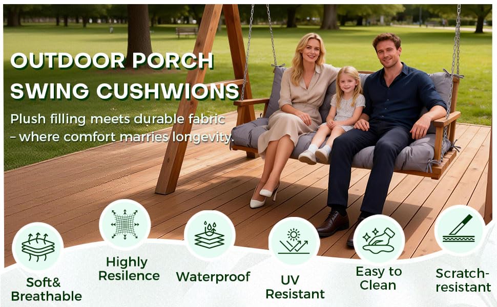 WQlittuK khaki color cushion fits versatile outdoor spaces.