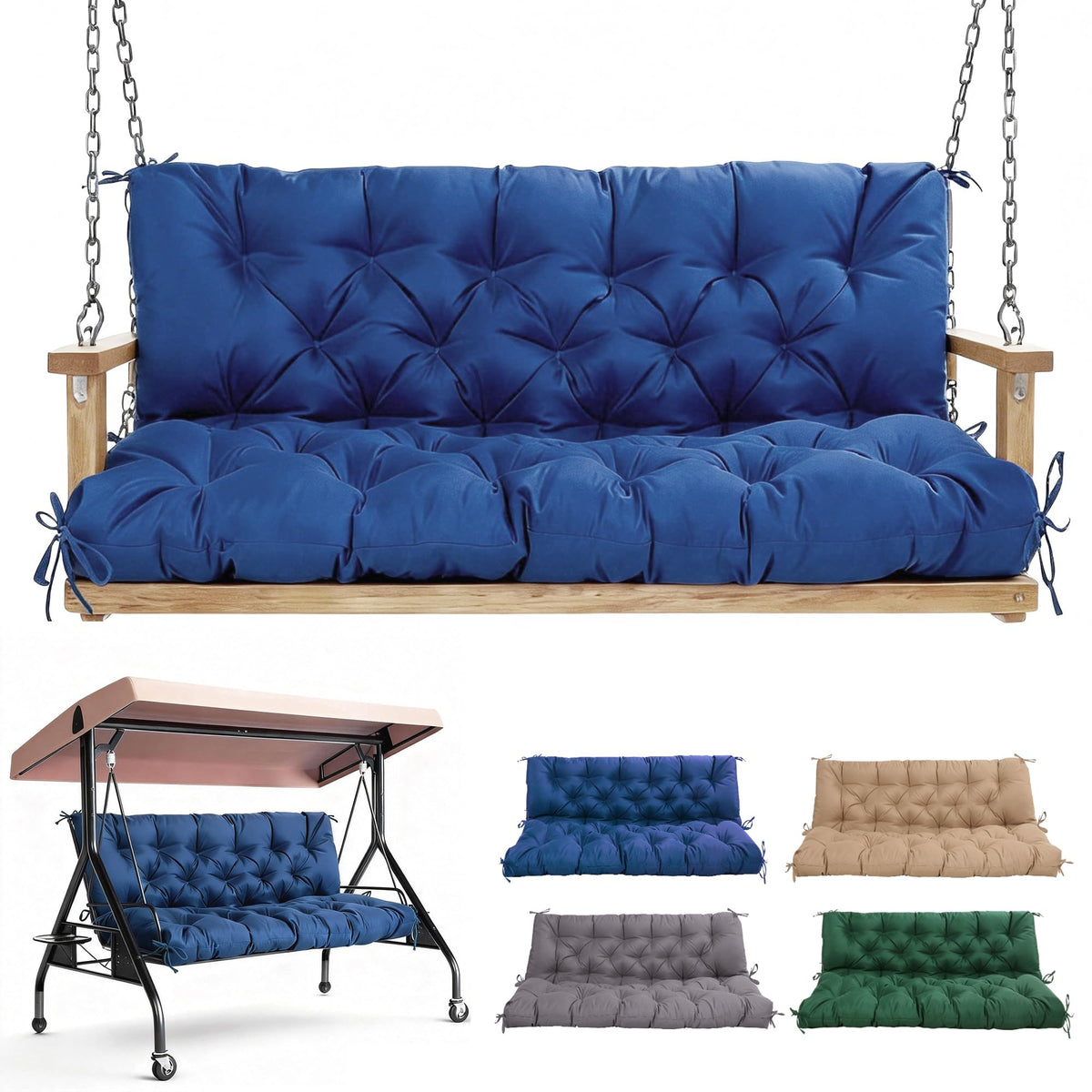 WQlittuK cushions on backrest for enhanced outdoor comfort