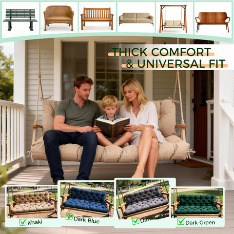 WQlittuK porch cushions with waterproof fabric for weather resistance