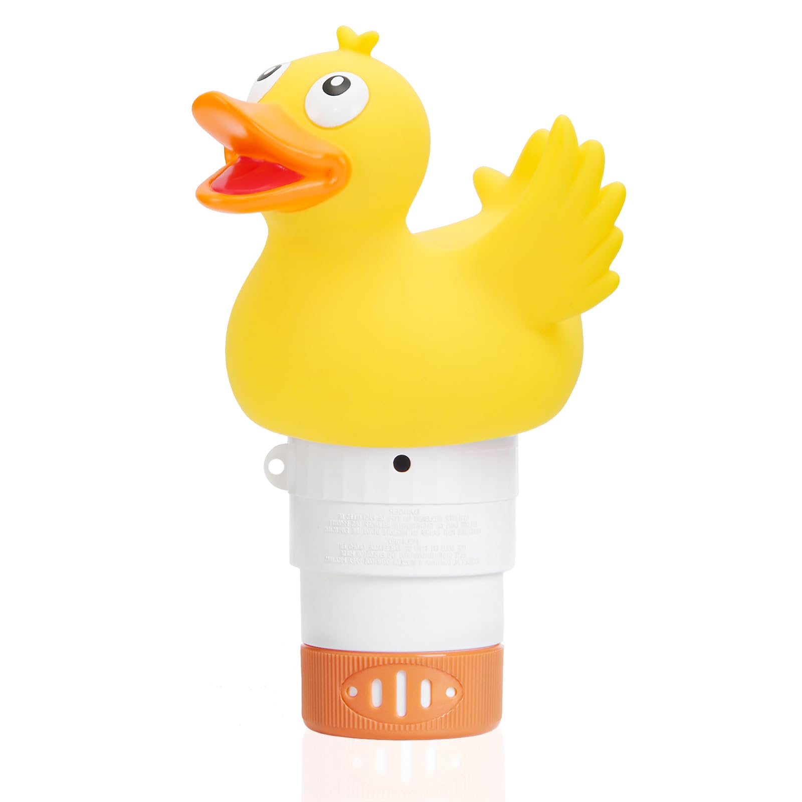WQTHE Duck chlorine floater with duck-top design for playful pool decoration and even tablet release.