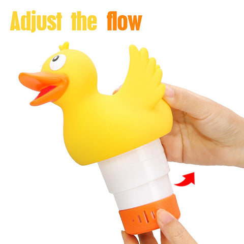 WQTHE Duck floater holds up to four 1-inch tablets for steady release.