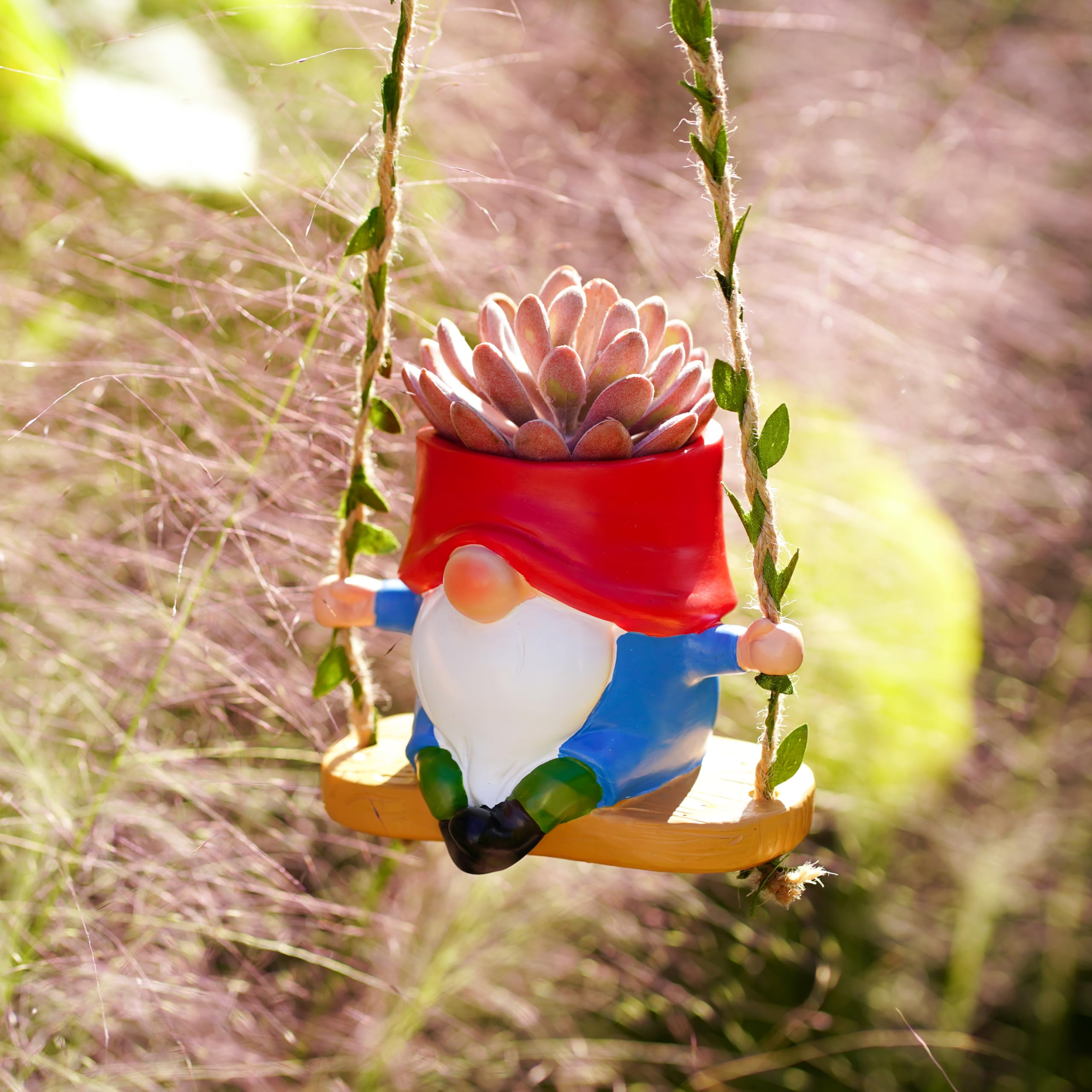 WSHMZYHOME string-of-pearls gnome hanger in a cozy corner