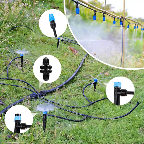 Wsaeig stream emitter demonstrates precise drip watering for vegetables and herbs