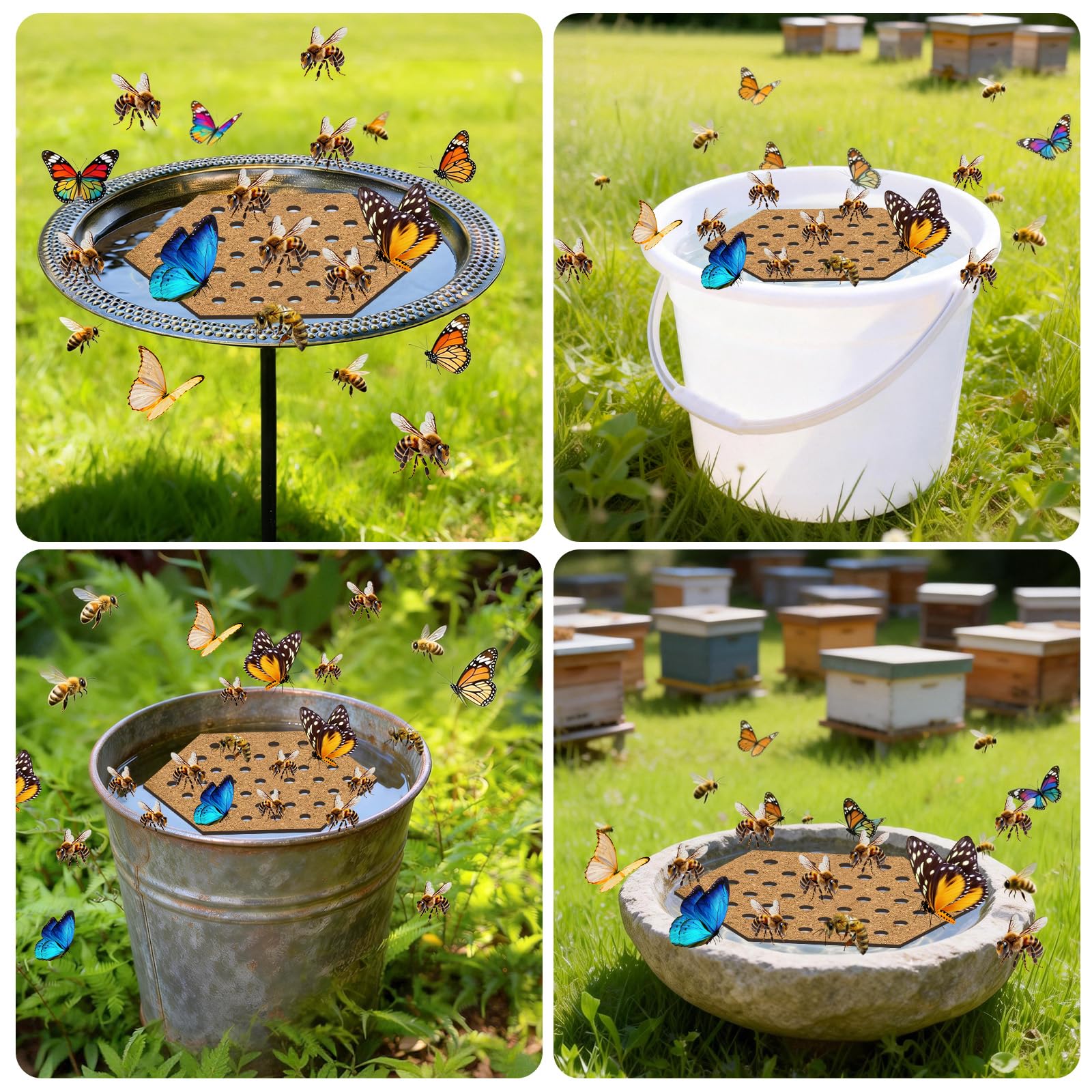 WSBXBB easy-to-clean bee watering station for ponds and fountains.