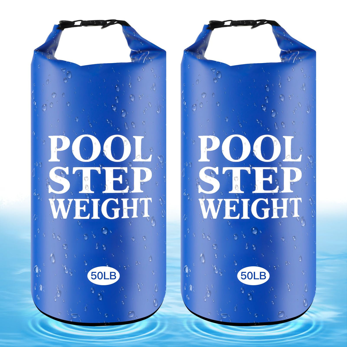 WSFSLJWDW blue pool step weights 2pcs secure ladder steps for safer pool access