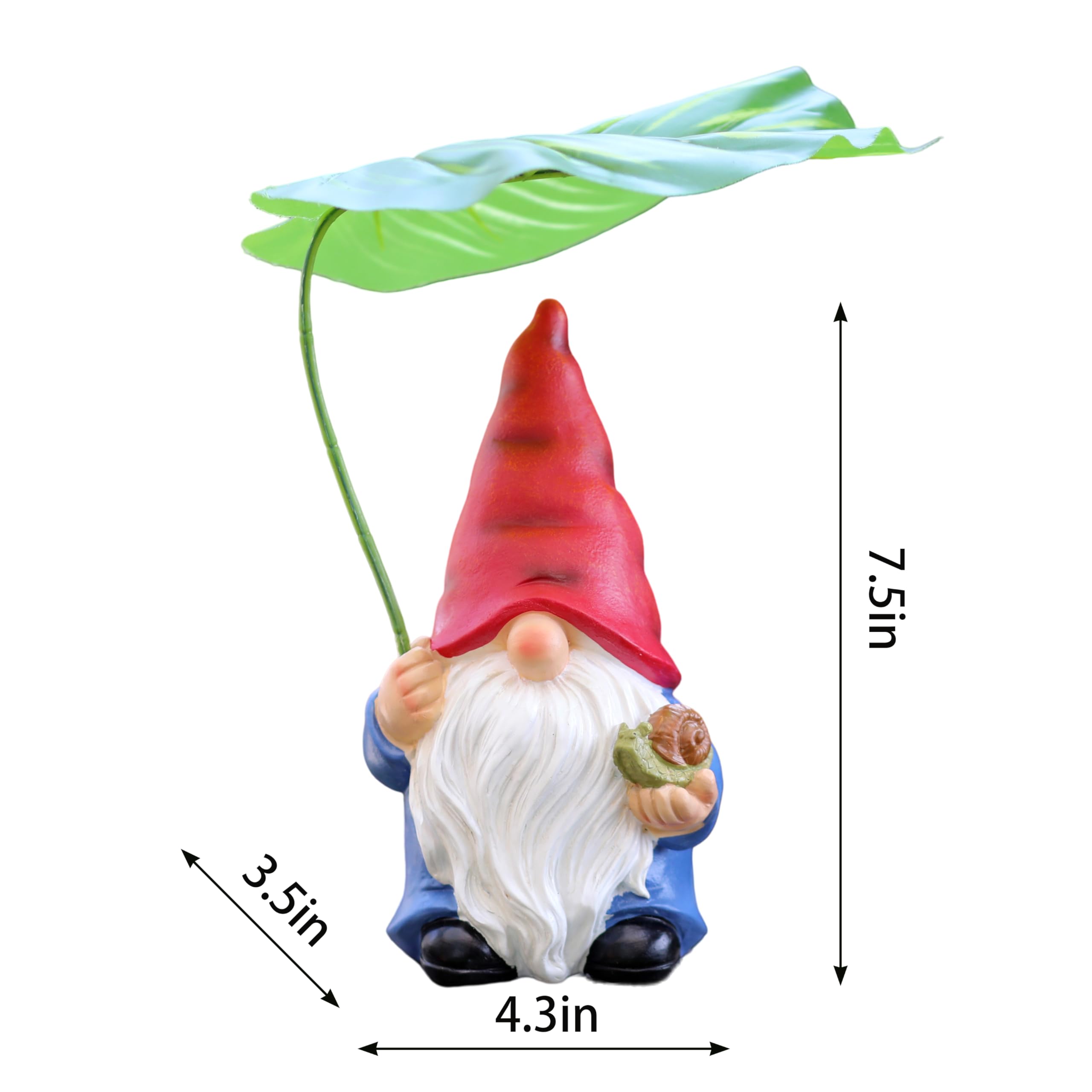 WSHMZYHOME gnome red-pointy hat close-up showing handcrafted detail.
