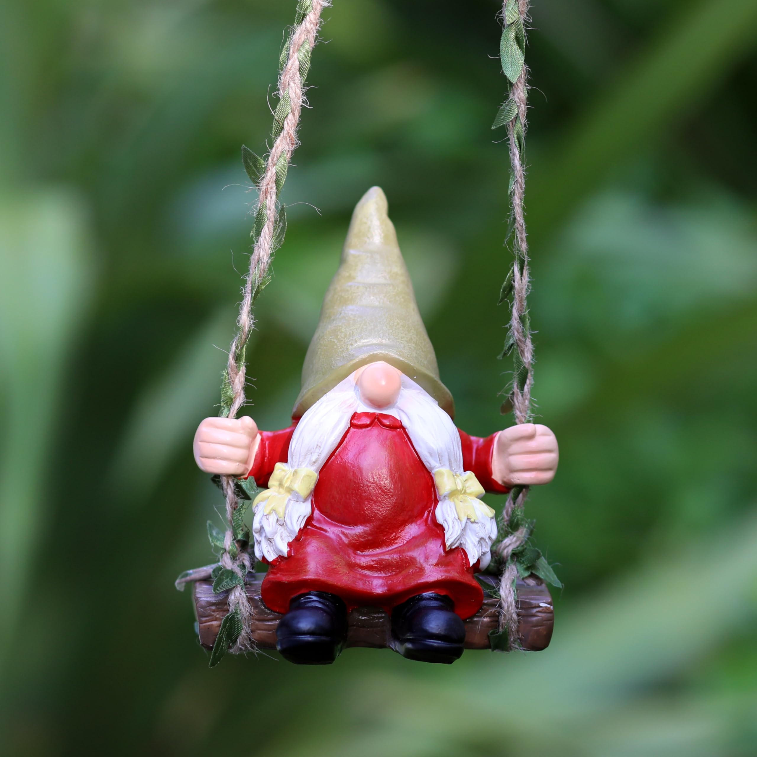 WSHMZYHOME gnome on swing compact size fits small spaces.
