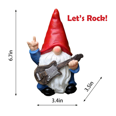 WSHMZYHOME gnome with red hat and blue outfit brightens indoor shelves