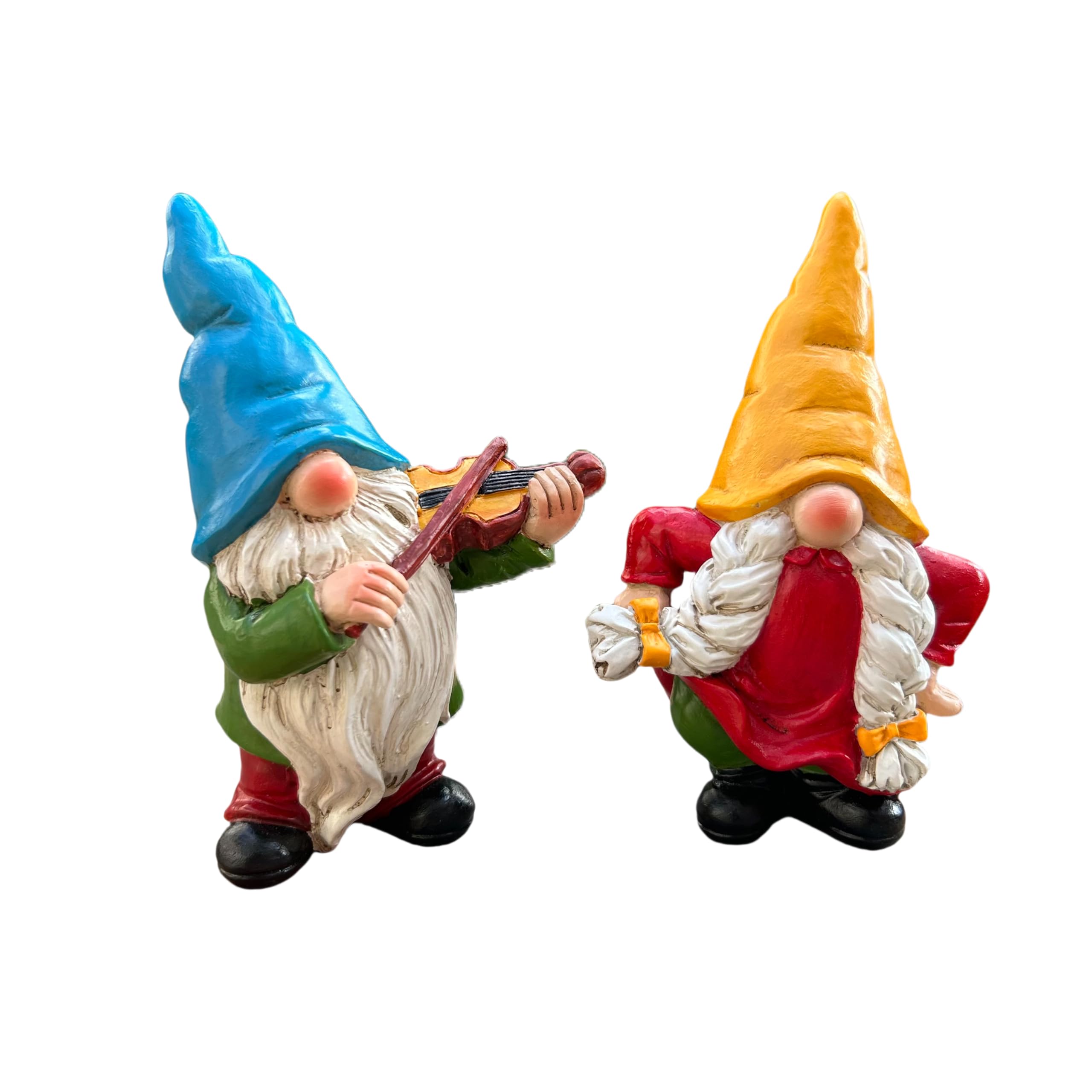 WSHMZYHOME compact 5.5-inch gnomes fit patios, steps, and tabletops.