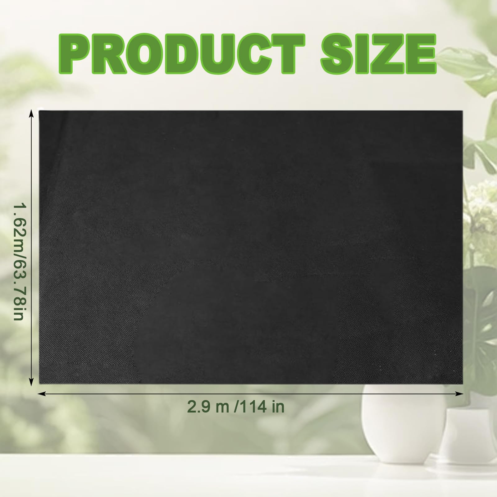 Wshxjzyay fabric planter liner shows its cuttable design for custom planter sizes.