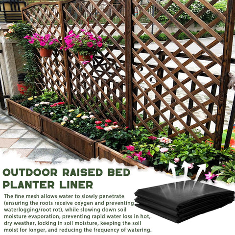 Wshxjzyay water-permeable liner supports steady drainage in outdoor beds.