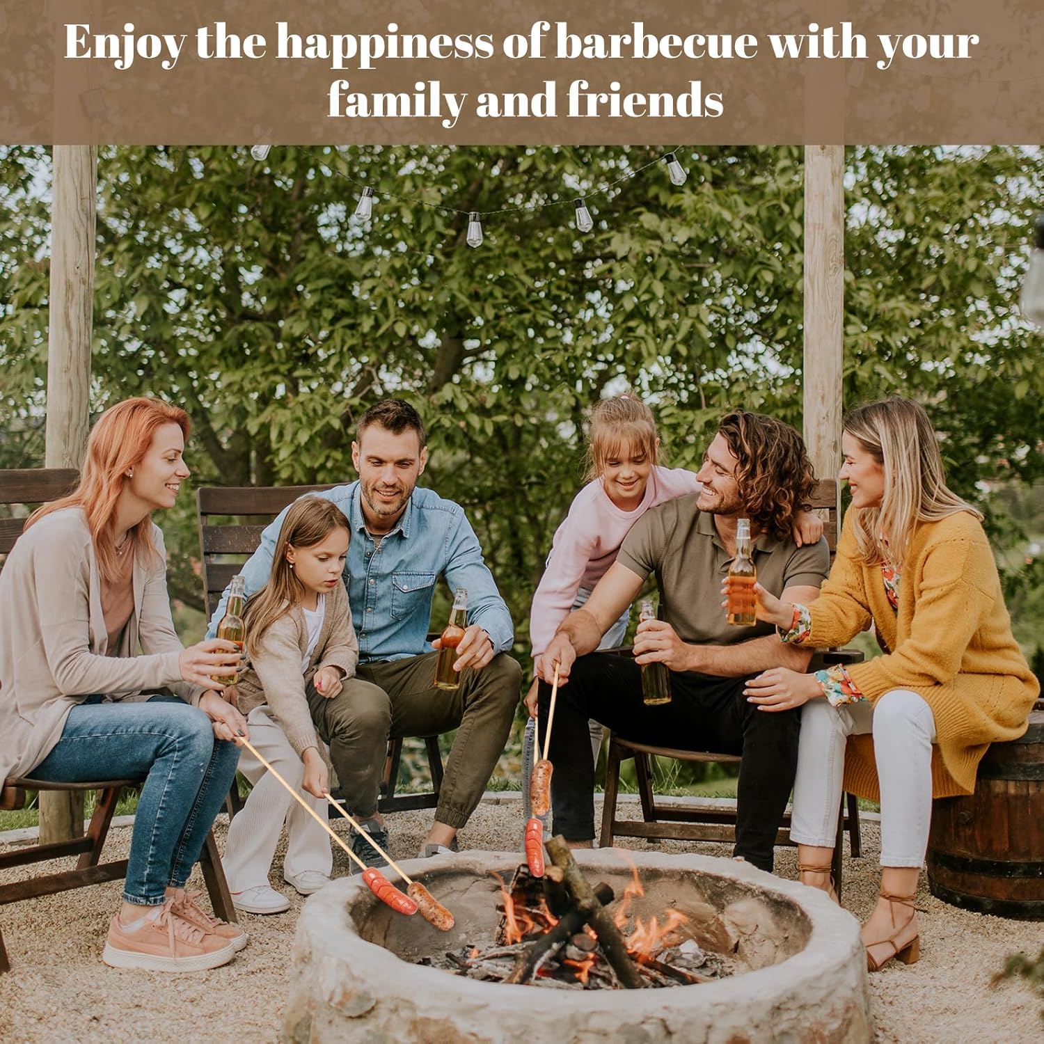 WSICSE bamboo skewers support versatile food options for picnics and barbecues