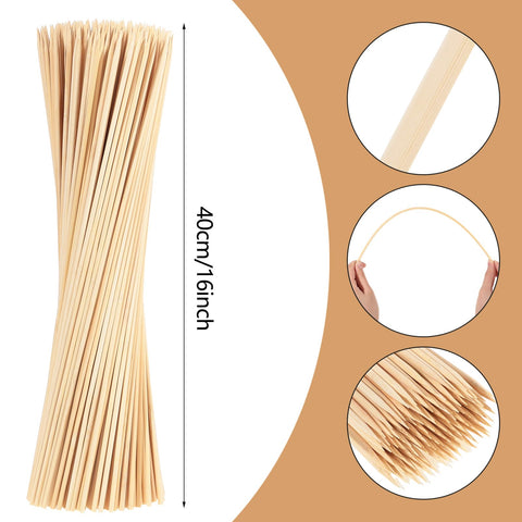 WSICSE semi-pointed bamboo skewers for safe roasting.