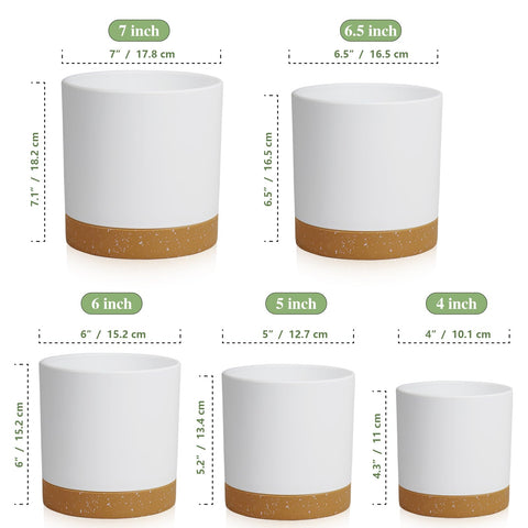WSMKSZ 5in cylindrical pot in color-block Nordic style for tidy shelves.