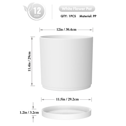 WSMKSZ cylinder tall planter shows off modern decor for larger plants