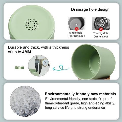 WSMKSZ detachable tray keeps surfaces clean during watering and plant care