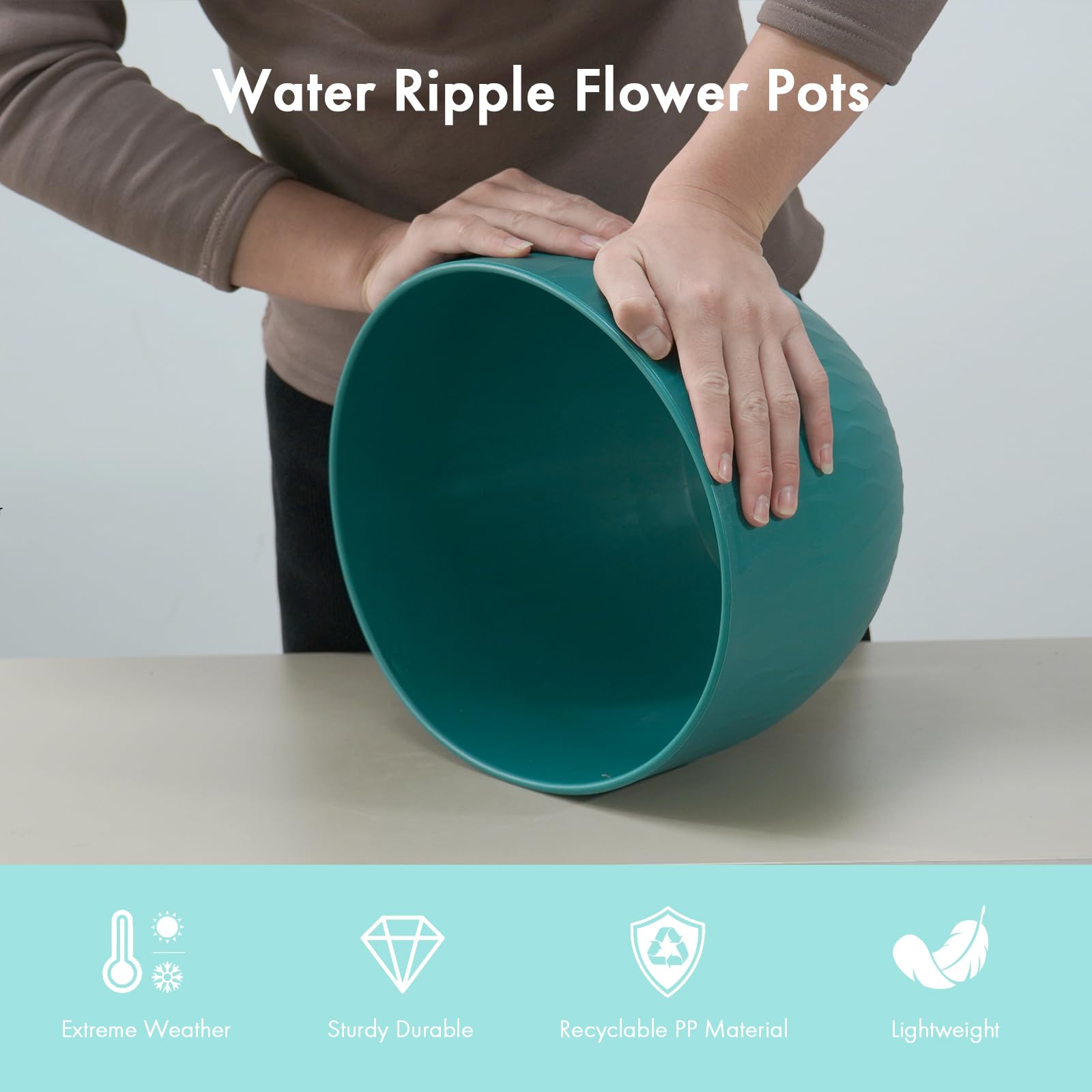 WSMKSZ durable PP material pot withstands outdoor weather and daily use.