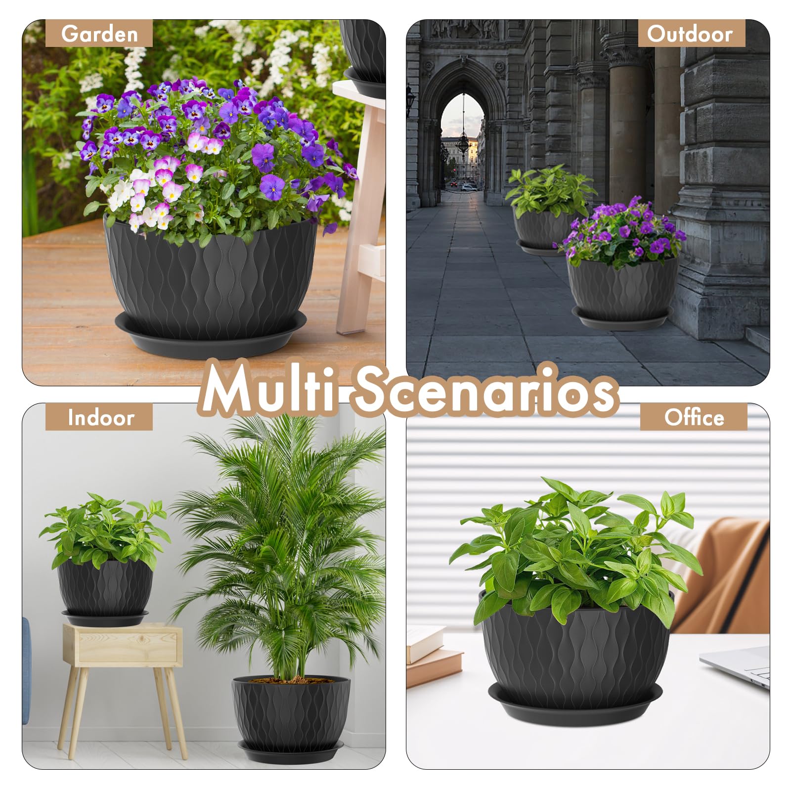 WSMKSZ garden-decor-idea-pot enhances home decor with practical plant presentation.