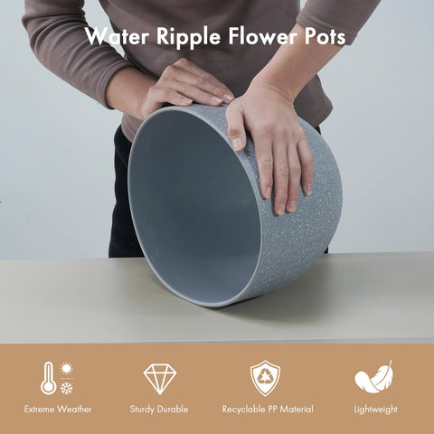 WSMKSZ grey speckled pot enhancing stylish home decor