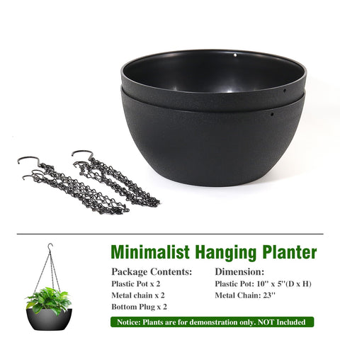 WSMKSZ breathable plastic hanging planter for light yet durable outdoor use