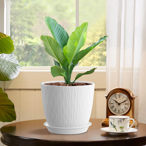 WSMKSZ lightweight durable plastic pot for easy rearrangement