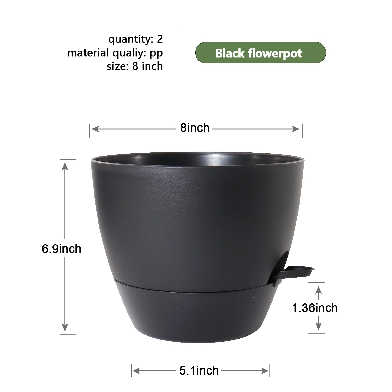 WSMKSZ planter with mesh drainage holes for healthy soil airflow