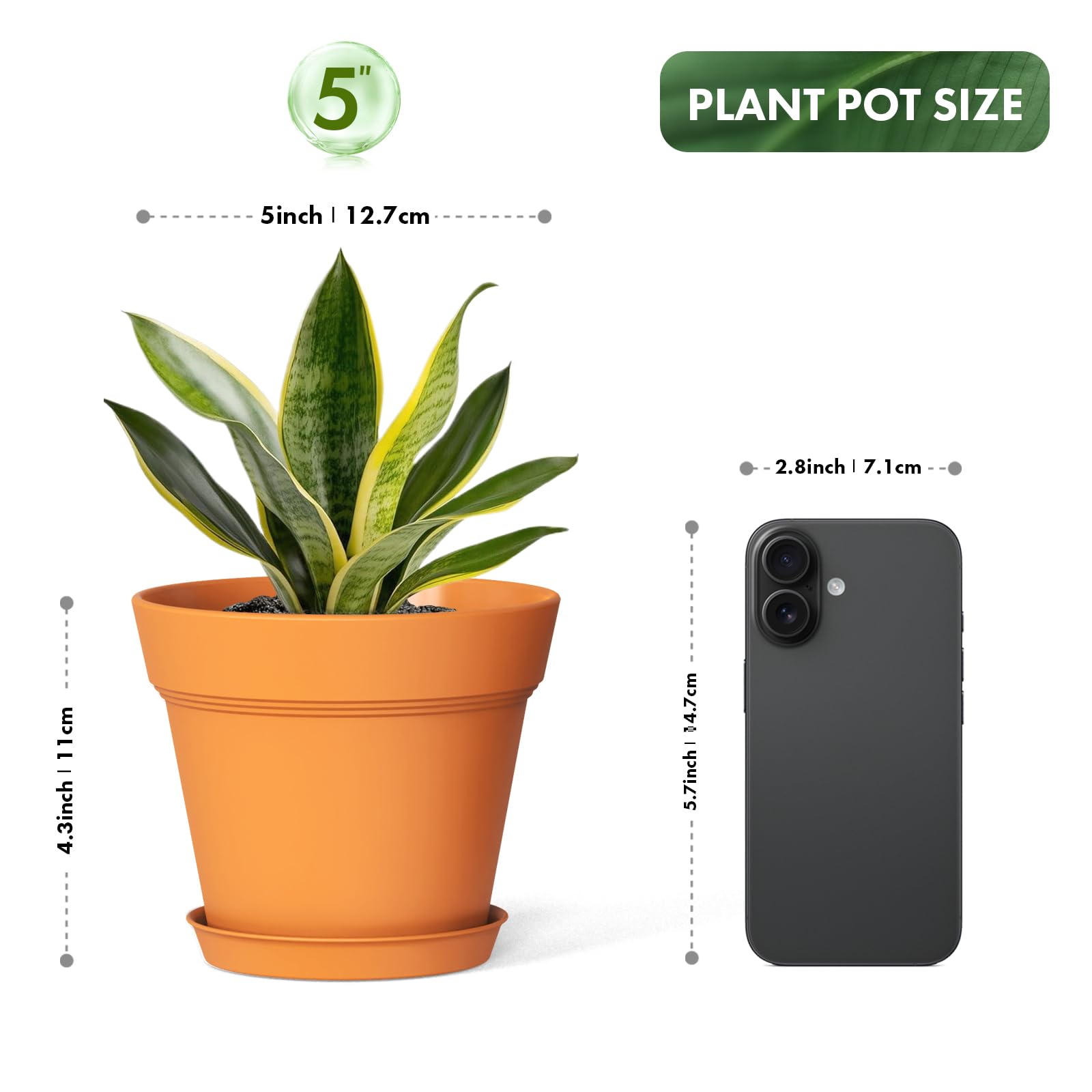 WSMKSZ modern minimalist plastic pot with matte finish for stylish interiors.