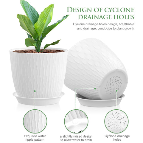 WSMKSZ multi-color plant pot set adds vibrant decor