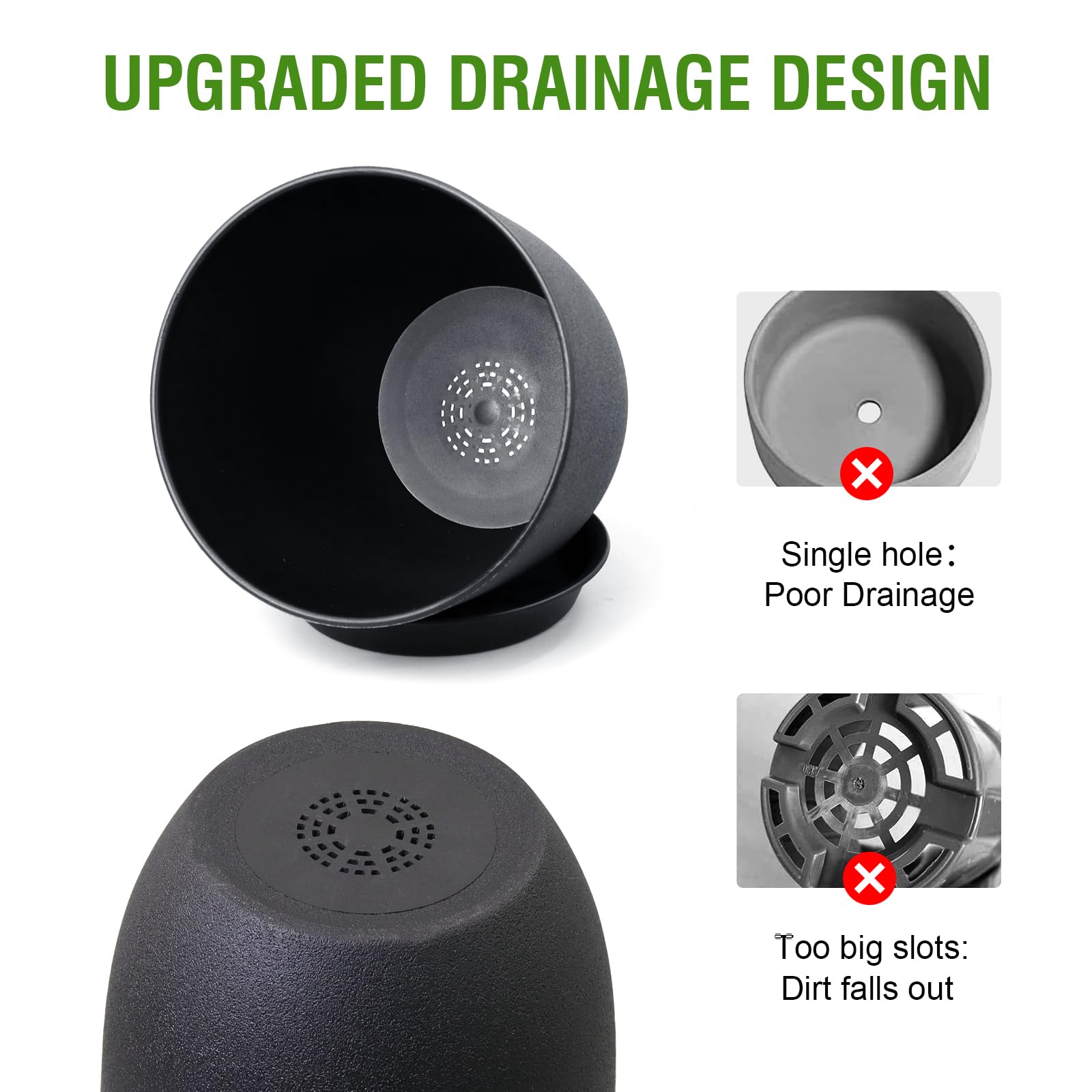 WSMKSZ outdoor patio setup with durable plastic planters