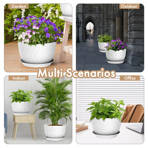 WSMKSZ recyclable PP material offers durable, weather-ready planters