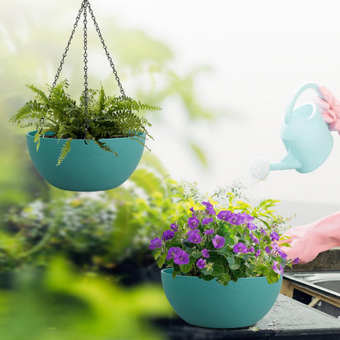 WSMKSZ safe plastic planter reduces risk when hung securely