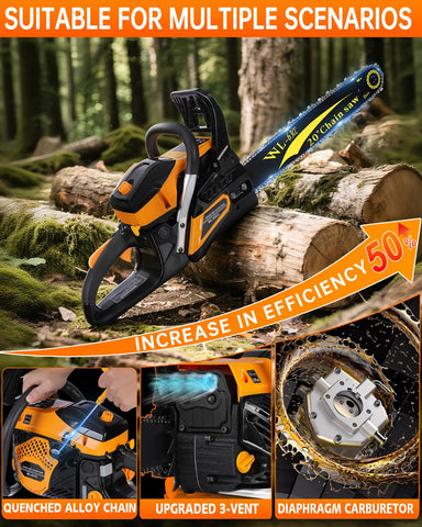 CDI ignition provides reliable starts in all weather conditions.