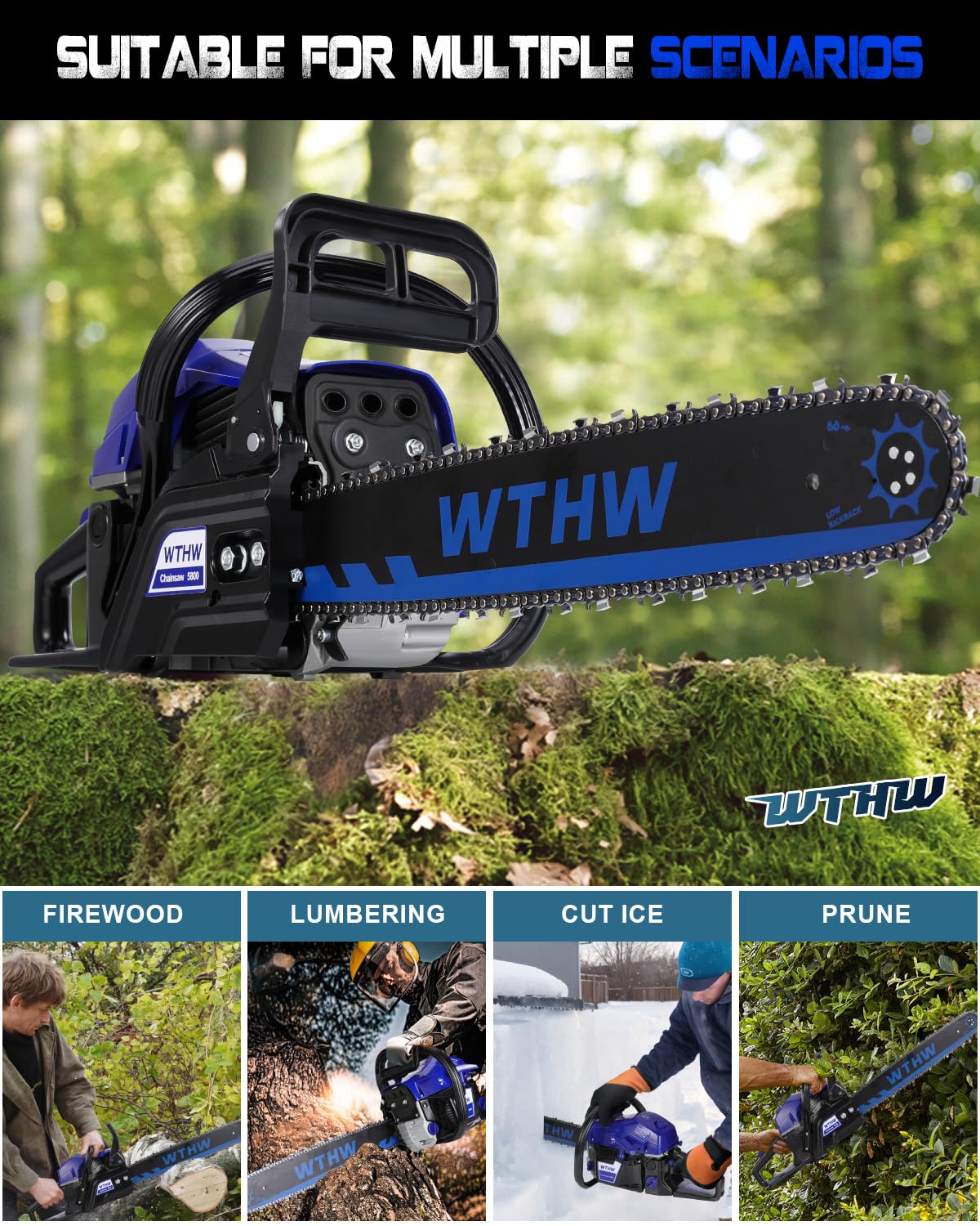 WTHW inertial chain brake enhancing operator safety