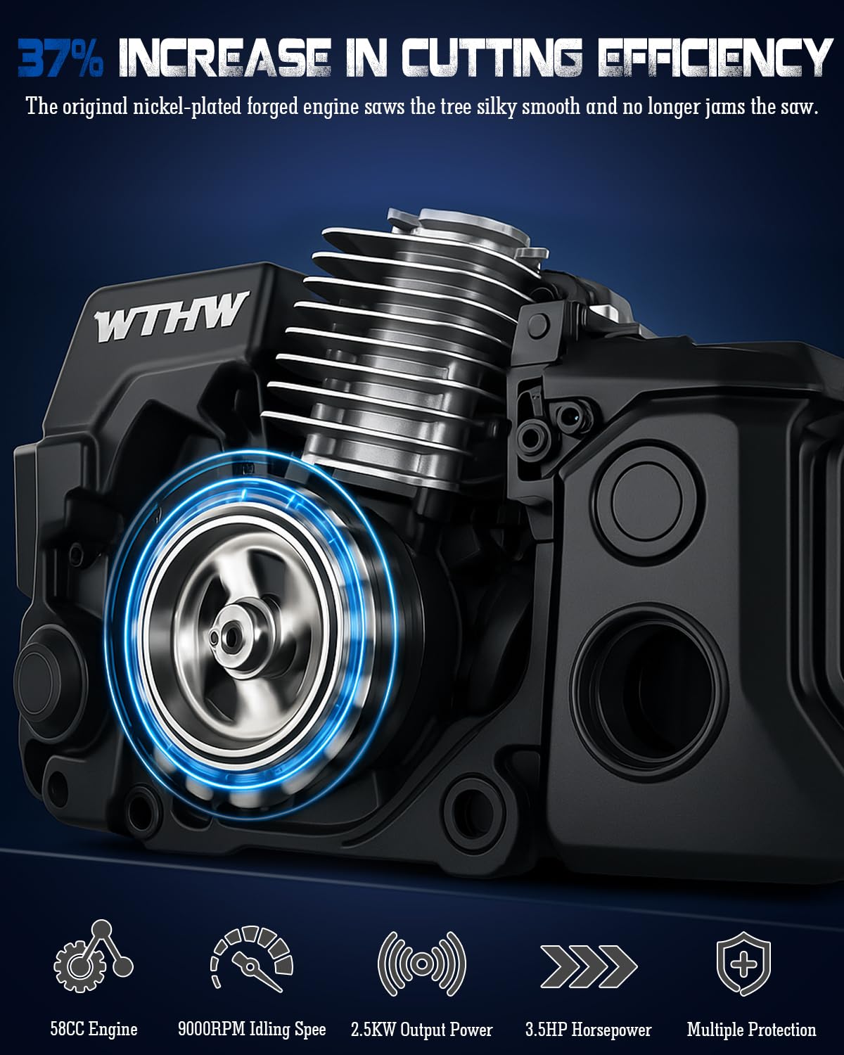 WTHW quick-start recoil starting reliably in cold conditions