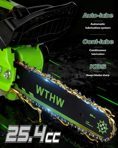 WTHW rapid-brake-guard adds safety when cutting near obstacles.