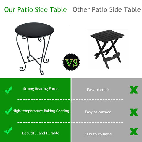 Wtiujhg lightweight end table easy to move for flexible seating