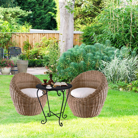Wtiujhg outdoor end table weather resistant finish keeps patio essentials protected