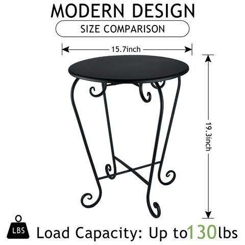 Wtiujhg round side table stable X-shaped base stays sturdy on decks