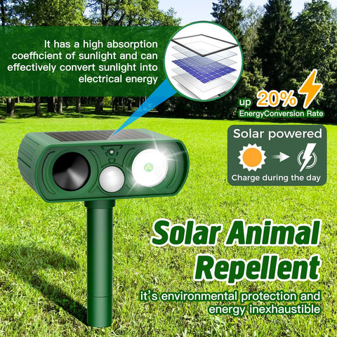 WTUUT Garden use scenario: solar-powered deterrence on patio.