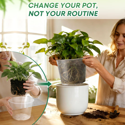 WTXHOP 15-pack clear nursery pot 12-inch ideal for large seedlings and transplanting