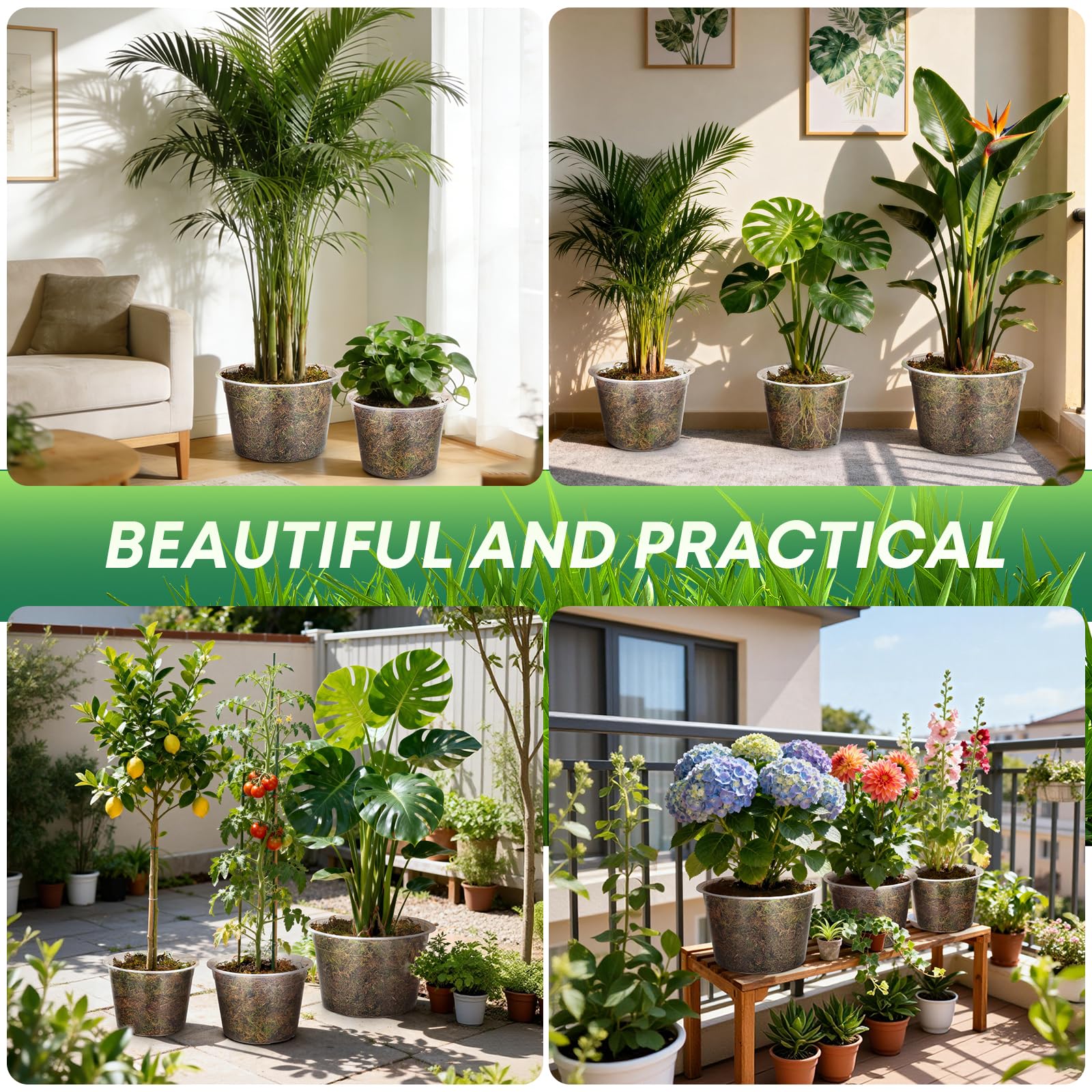 WTXHOP decorative-liner-use pot doubles as decorative liner in ceramic planters