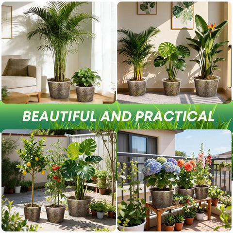 WTXHOP decorative-liner-use pot doubles as decorative liner in ceramic planters