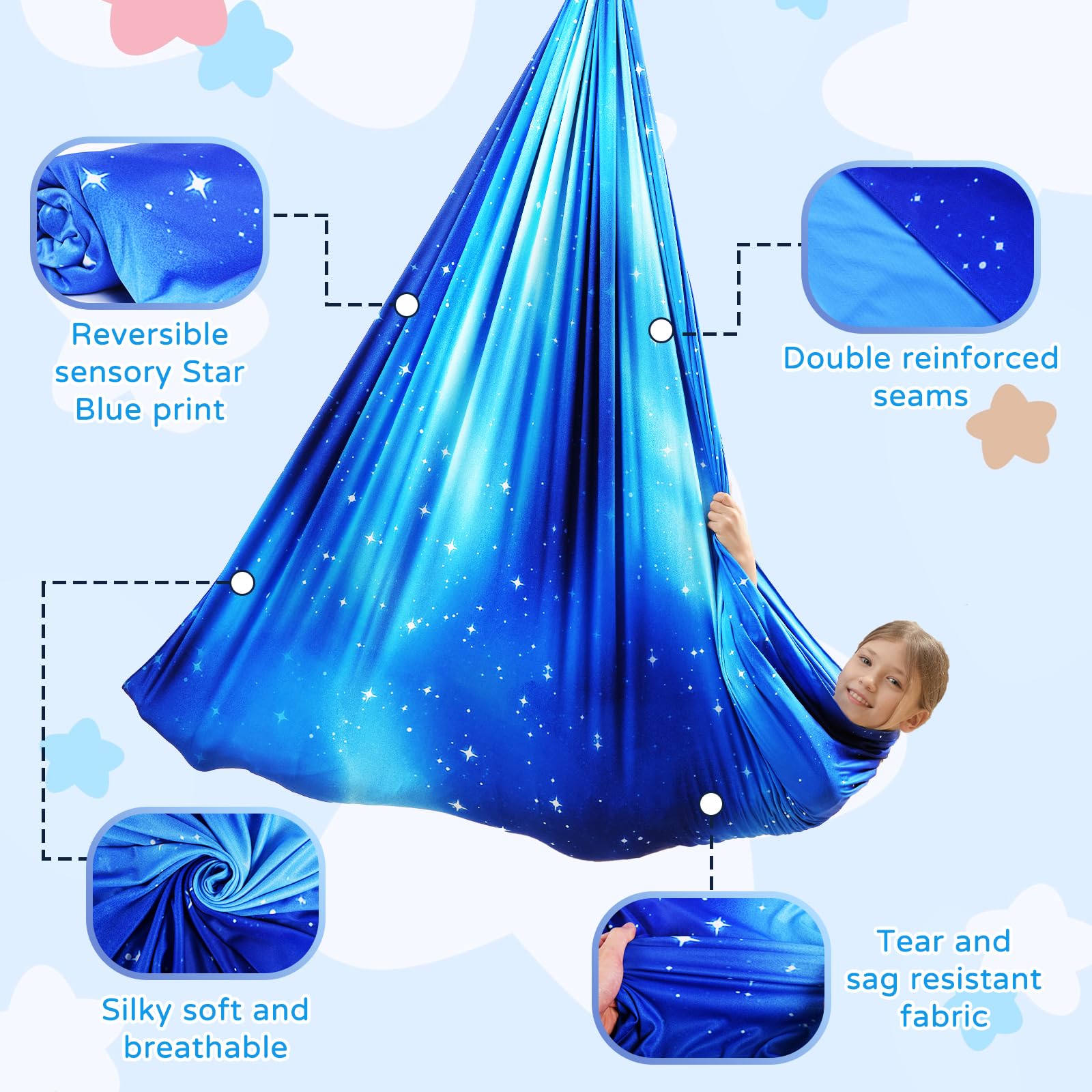 WUBOTIYU swing supports up to 300 lbs for kids and adults