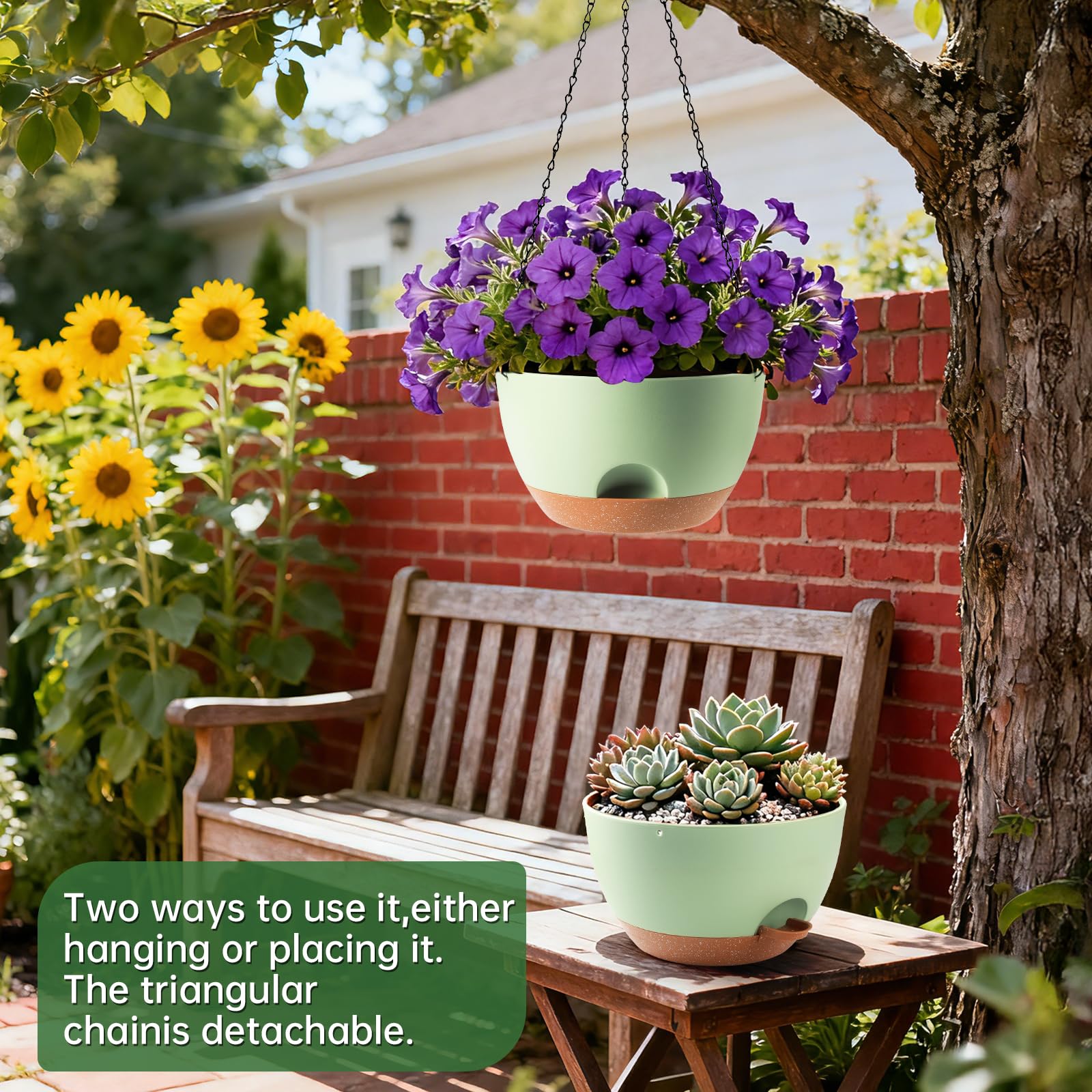 WUCEIAUU hanging planter bracket and hardware for sturdy display