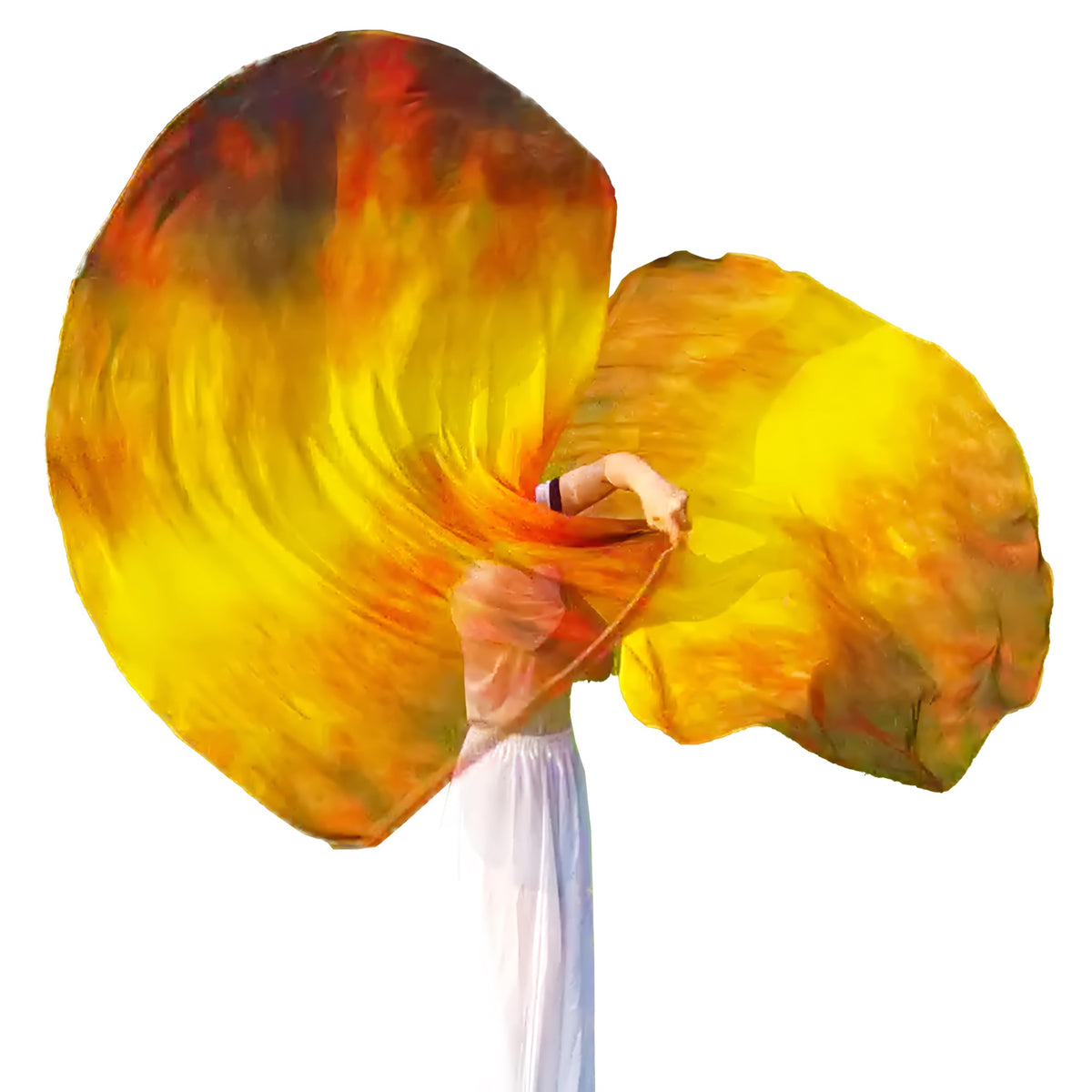 Wuchieal 55-inch worship flags pack of 2 in vibrant colors for performance.