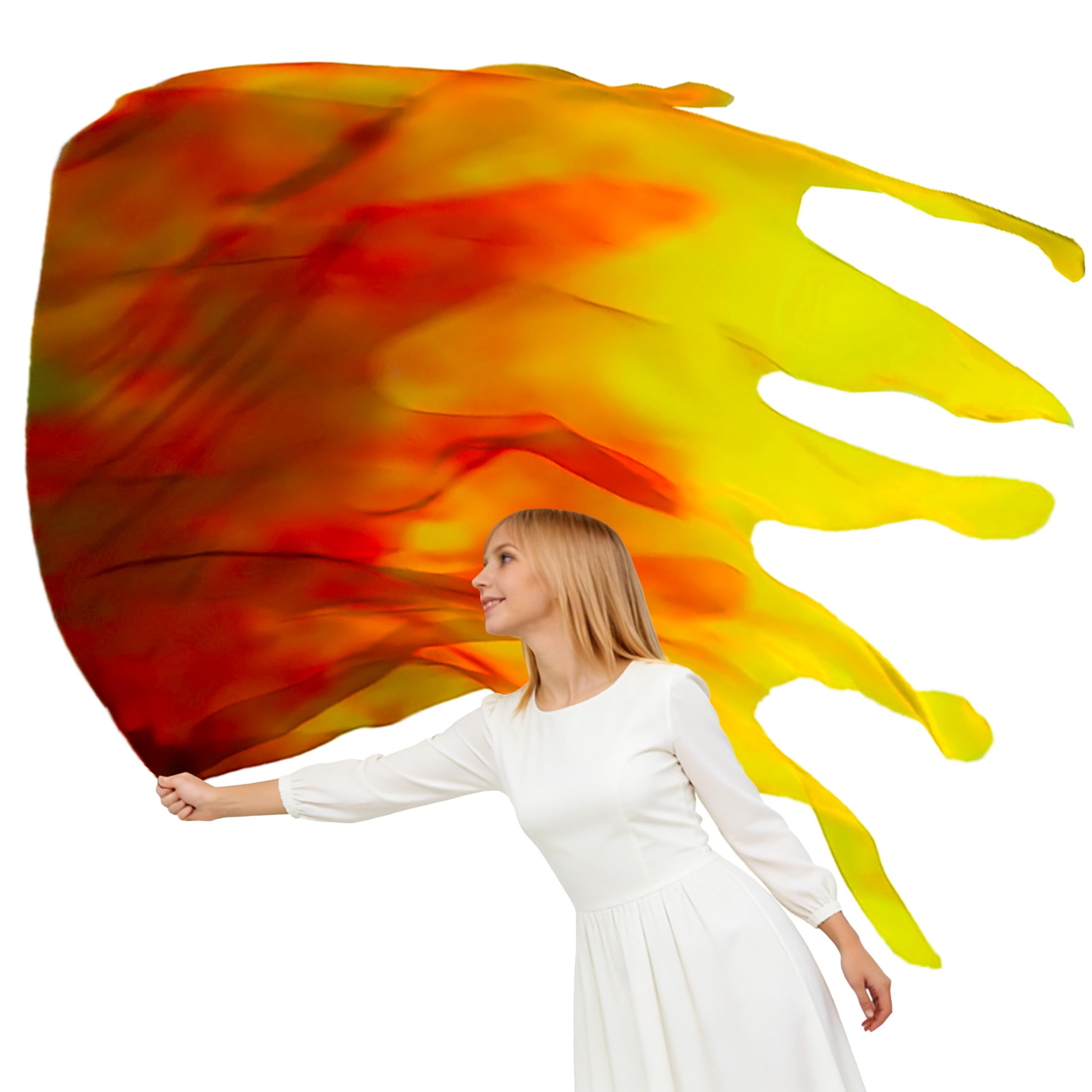 Wuchieal large flag measures 106 cm by 146 cm for impactful stage presence.
