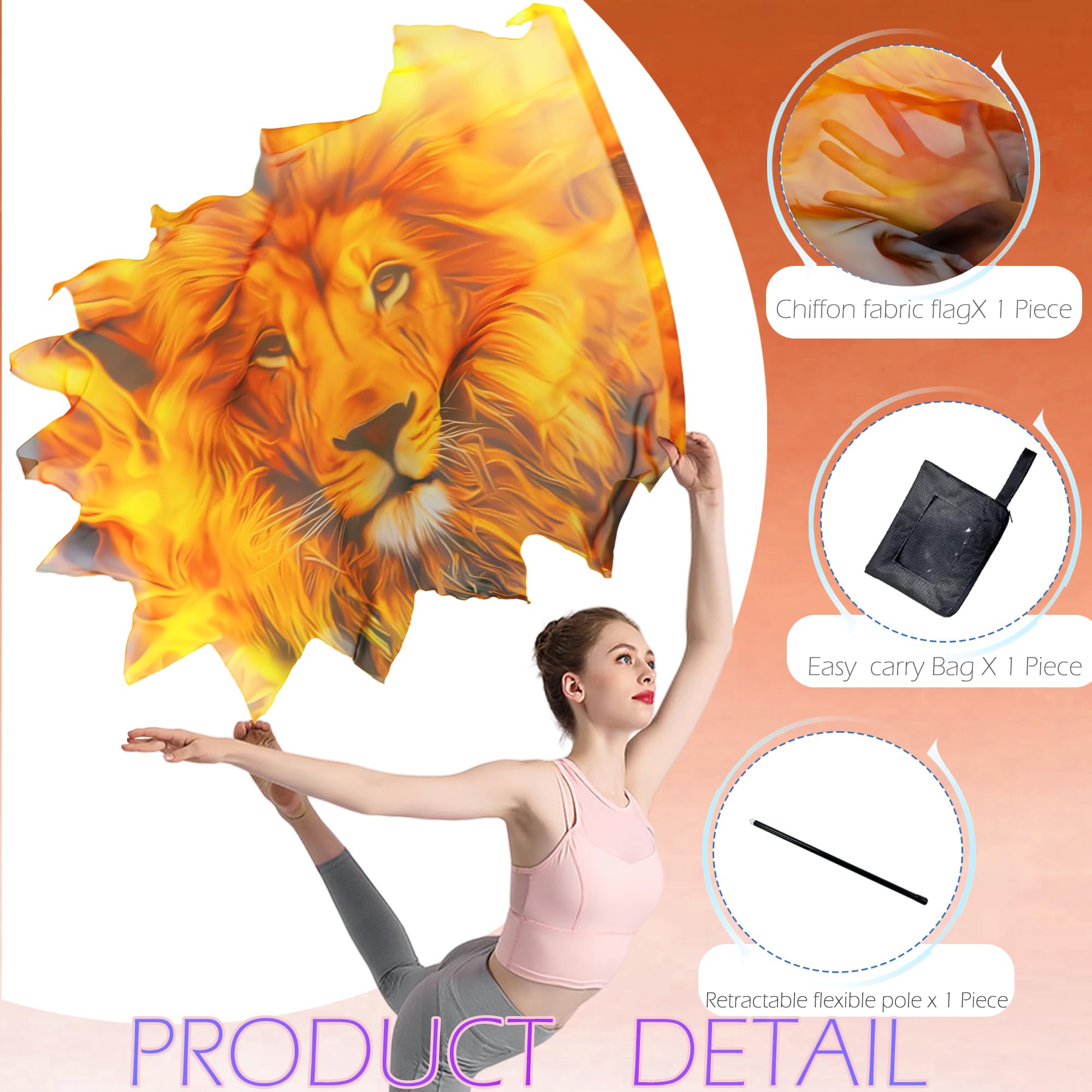 Wuchieal lightweight chiffon fabric offering easy handling during worship or practice