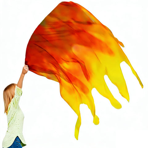 Wuchieal praise dance flag with reinforced rod enables quick, stable setups on stage.