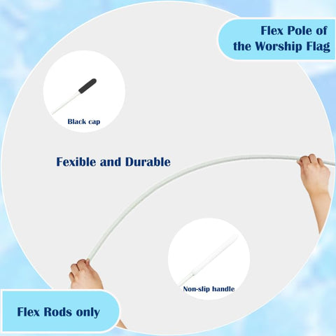 Wuchieal flex rods with silk flags deliver graceful, balanced performances.